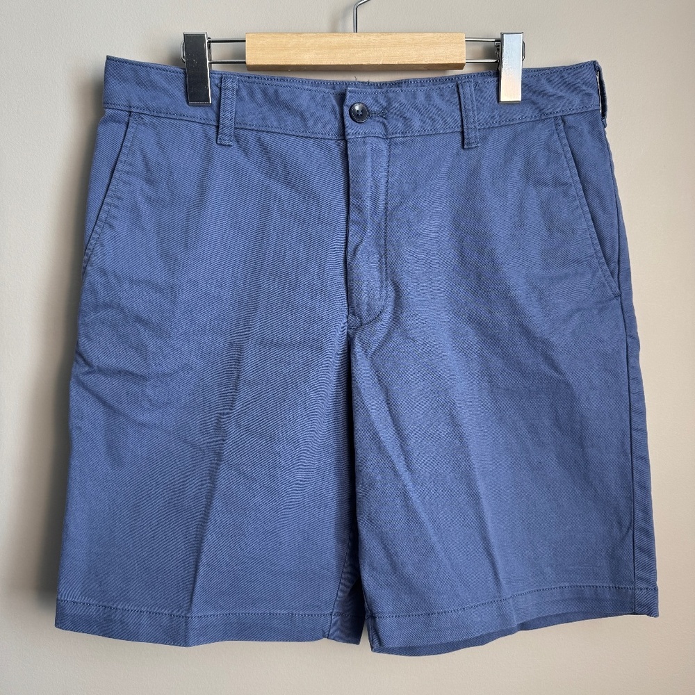 IZOD Saltwater Stretch Chino‎ Shorts Blue Mens 32 Preppy Golfcore Weekend Casual